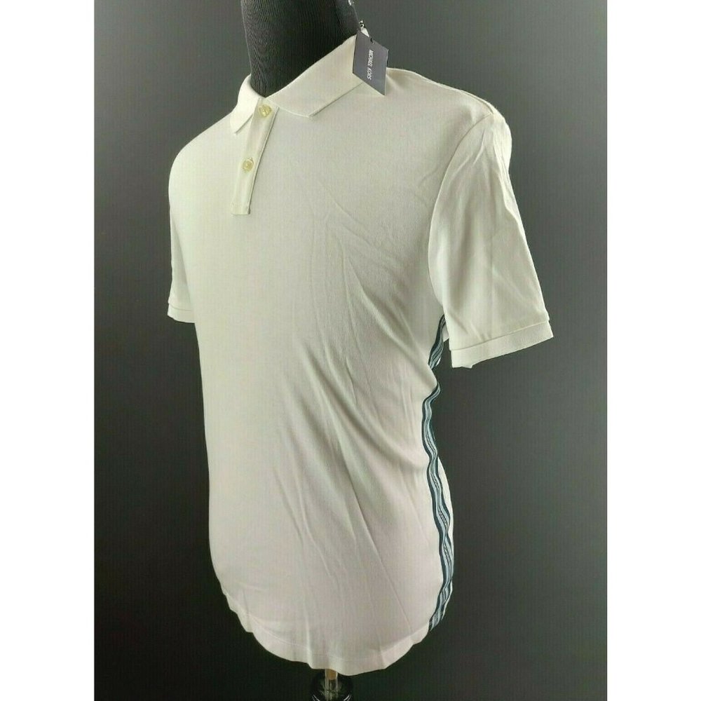 Michael Kors Side Tape Stripe Soft Polo Shirt - Picture 2 of 5